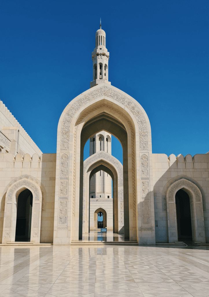 Sultan Qaboos mosque in this Omani itinerary